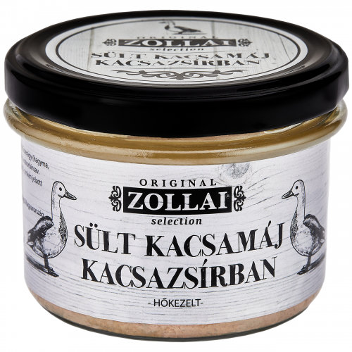 SÜLT KACSAMÁJ DARABOK KACSAZSÍRBAN ÜVEGBEN 160 G  