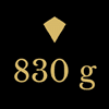 830 g