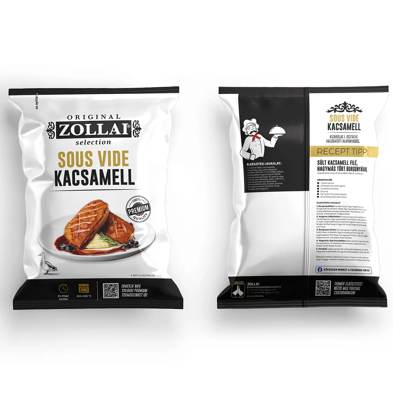 SOUS VIDE KACSAMELL FILÉ ROZMARINGOS-FOKHAGYMÁS DÍSZCSOMAGBAN 440 G
